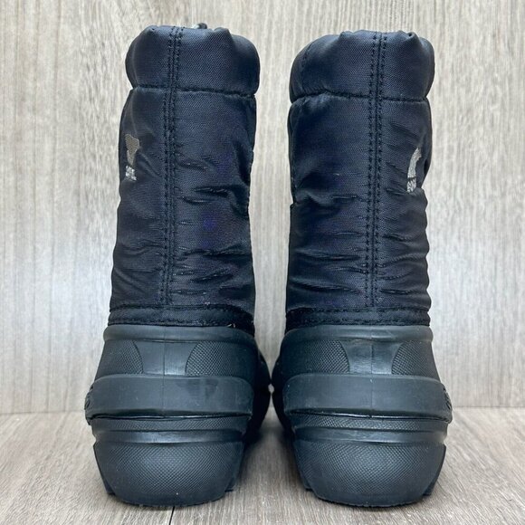 Sorel Snow Boots Youth Size 8 Cub Cozy Warm Insulated Winter Synthetic Black - Picture 5 of 12